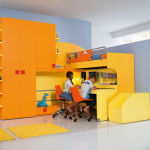 cameretta bambini ragazzi ferrimobili slider desk 404